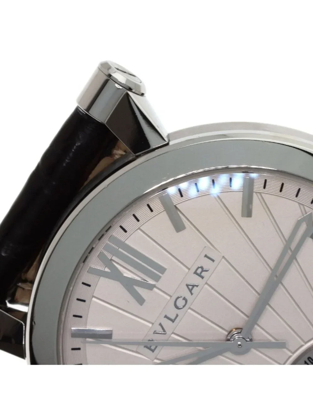 Bvlgari Sotirio Watch SS Leather